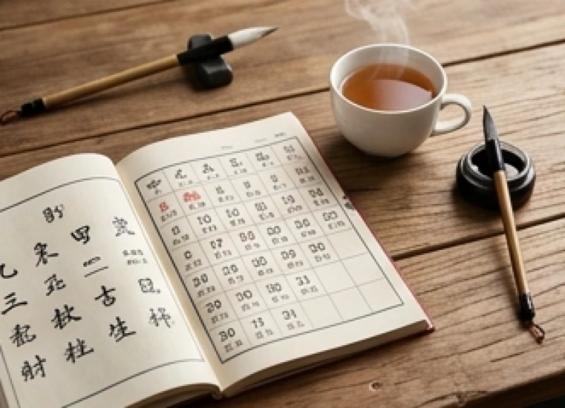 Bảng đồ tinh tú và lịch âm dương với các ghi chú chi tiết về vận hạn sao Thái Âm và Thái Bạch