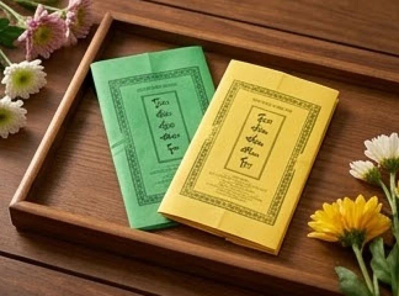 Tử vi tuổi Canh Dần 1950 năm 2027: giải hạn và sức khỏe tuổi 78 3 Hai mảnh giấy sớ cúng sao màu xanh lá và màu vàng được chuẩn bị tươm tất trên mâm lễ