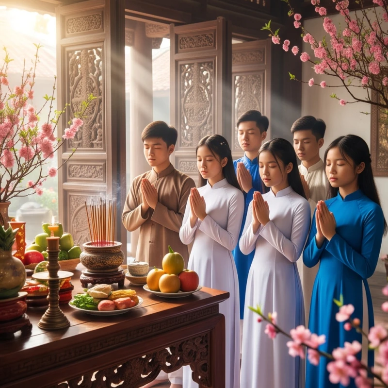 Văn khấn Đức Thánh Hiền tại chùa: Bài cúng chuẩn và sắm lễ chay 13 Các bạn trẻ sinh viên đi lễ chùa đầu năm để cầu nguyện cho việc học hành và thi đua được thuận lợi