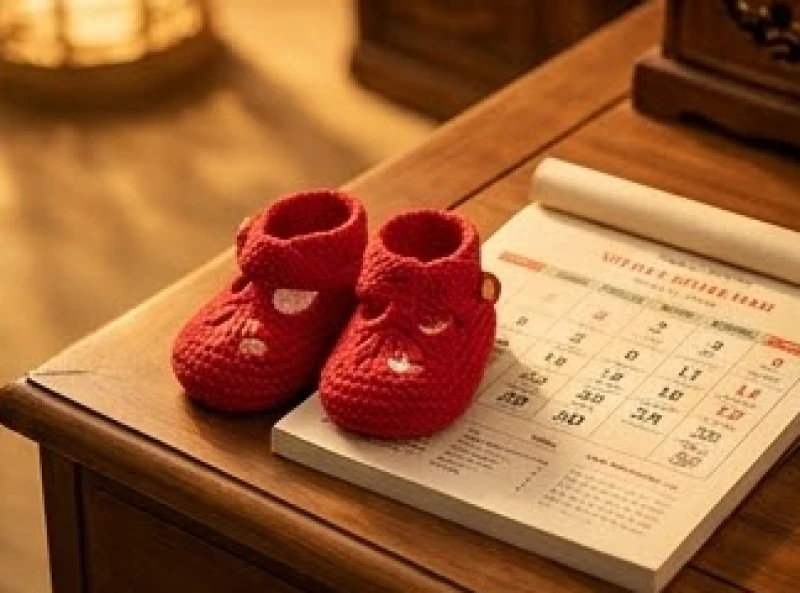 Tuổi Tỵ hợp tuổi nào: chuẩn nam nữ mạng và cách hóa giải 10 Đôi giày len đỏ nhỏ xíu của em bé đặt ngay ngắn bên cạnh cuốn lịch vạn niên cũ