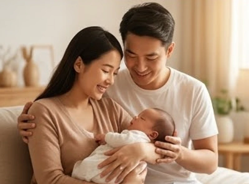 Tân sửu 2021 mệnh gì: Giải mã cung mệnh và cách tính chuẩn 8 Gia đình trẻ hạnh phúc bế em bé tuổi Tân Sửu 2021 mới sinh trong vòng tay âu yếm