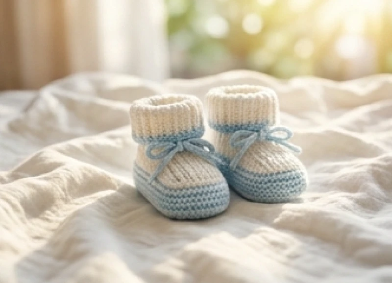 Tháng tốt xấu của tuổi Mùi năm 2027: Lịch cát hung từng nạp âm 6 Đôi giày trẻ sơ sinh bằng len mềm mại đặt trên chiếc chăn bông dưới ánh nắng ấm áp mùa xuân