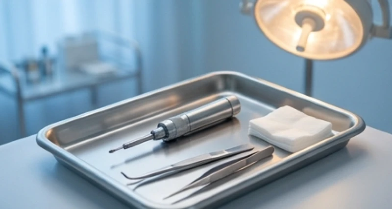 Bác sĩ da liễu tiến hành kiểm tra chuyên sâu và sinh thiết nốt ruồi bất thường trên ngực