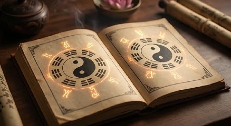 Mơ thấy số 23: Điềm báo tâm linh và bộ số lộc theo bối cảnh 6 Sách cổ về phong thủy và can chi hiển thị các biểu tượng bóng âm dương liên kết giữa các con số
