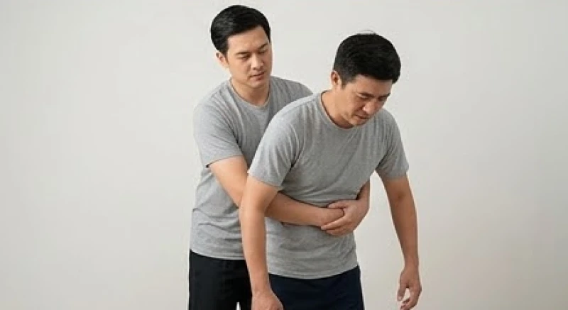 Sặc nước bọt là điềm gì: Tra cứu 12 khung giờ & dấu hiệu y khoa 7 Thực hiện thủ thuật đẩy bụng Heimlich để sơ cứu kịp thời cho người lớn bị sặc nước bọt gây nghẹt thở