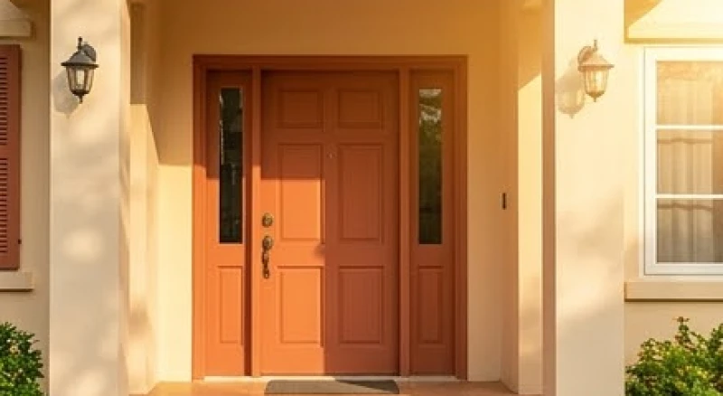 Số nhà hợp tuổi Hợi: Cách tính ngũ hành biển số nhiều ký tự 3 Cửa chính ngôi nhà sơn màu ấm áp đón ánh nắng mặt trời tượng trưng cho năng lượng hành Hỏa