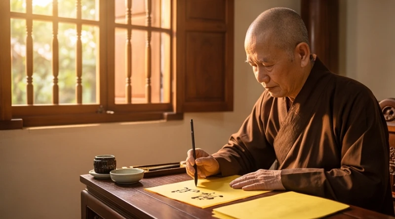 Văn khấn chuộc khoán cho con: Sắm lễ vật và quy trình bài bản 7 Lá sớ sám hối được nhà chùa chuẩn bị thay thế cho tờ tự khí cũ bị thất lạc trong thời gian dài cất giữ