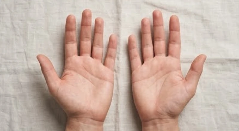Đường trí đạo ngắn: Ý nghĩa, cách nhận diện và giải pháp khắc phục 5 Hai bàn tay mở rộng đặt cạnh nhau để so sánh sự khác biệt của các đường chỉ tay