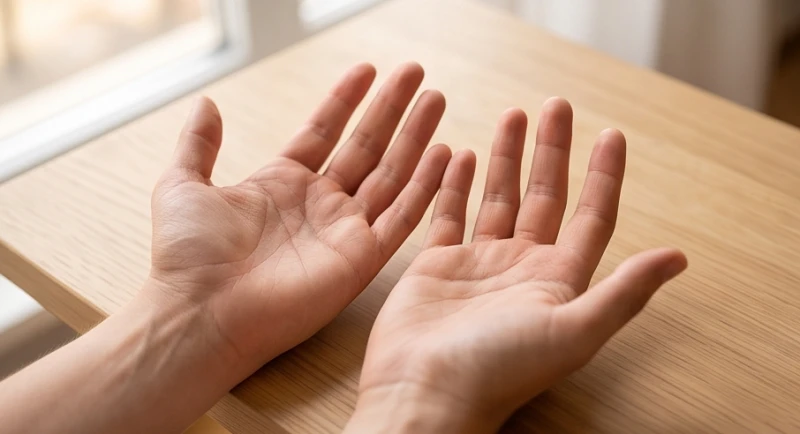 Đối chiếu đường chỉ tay giữa bàn tay trái và bàn tay phải để xác định sự chuyển biến của tâm thức
