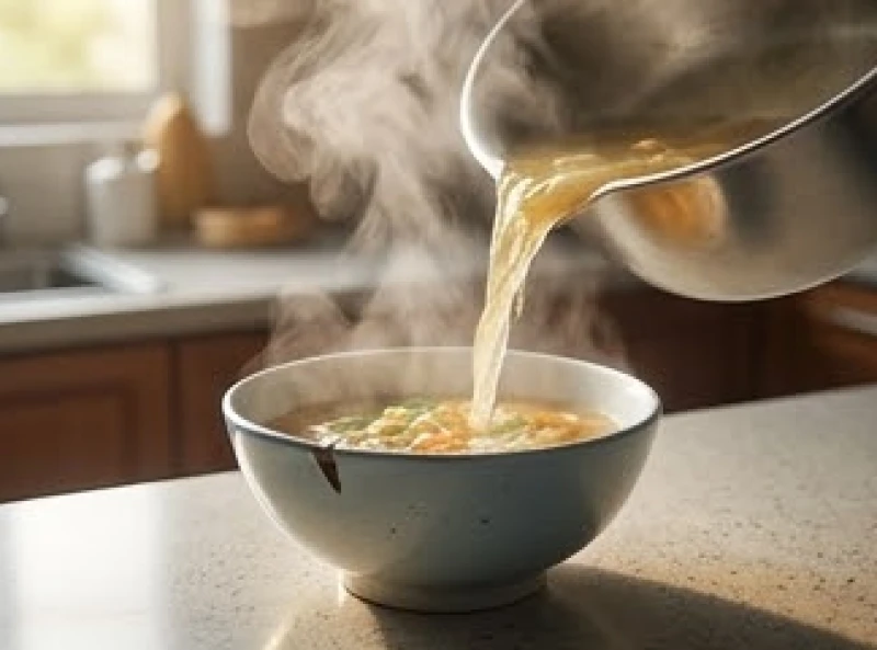 Đổ trực tiếp nước canh nóng hổi vào chiếc bát sứ lạnh gây ra hiện tượng sốc nhiệt