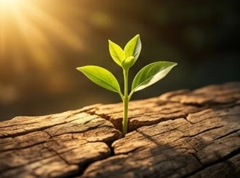 Mơ thấy người chết nằm trong quan tài: Điềm cát hung & sổ mơ 7 Mầm xanh tươi mới vươn lên từ cành cây khô cằn dưới ánh nắng mặt trời rực rỡ