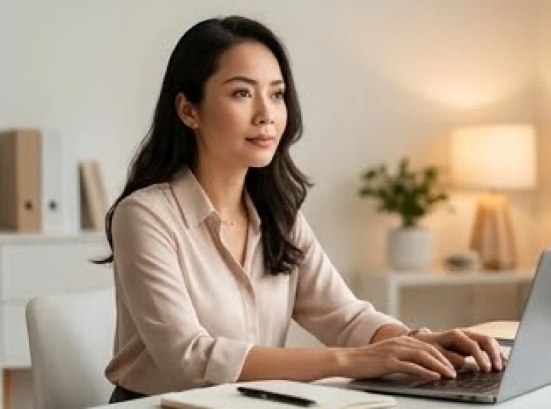 Đường tâm đạo có hai đường: Ý nghĩa, cách nhận biết và hóa giải 4 Người phụ nữ làm việc tự tin tại không gian làm việc hiện đại nhưng vẫn mang nét trầm tư