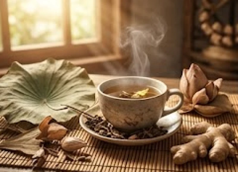 Một chén trà thảo mộc kết hợp với các loại thuốc Nam truyền thống giúp thanh lọc cơ thể