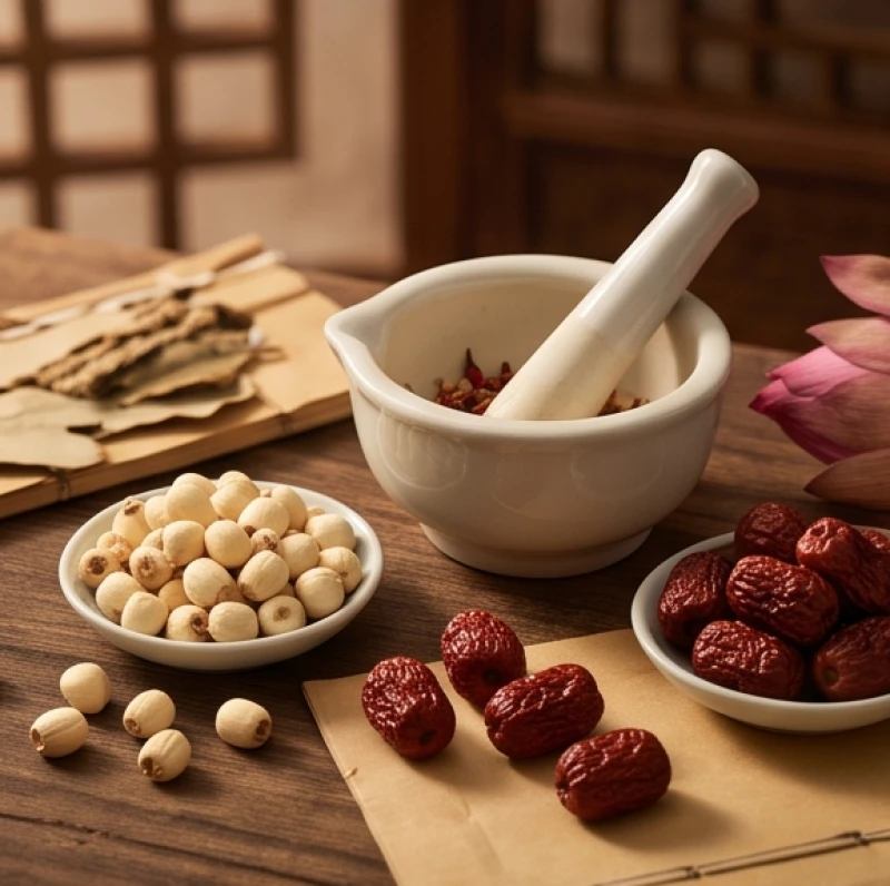 Thảo dược tự nhiên và dụng cụ pha trà dưỡng sinh hỗ trợ chăm sóc sức khỏe cho người lớn tuổi