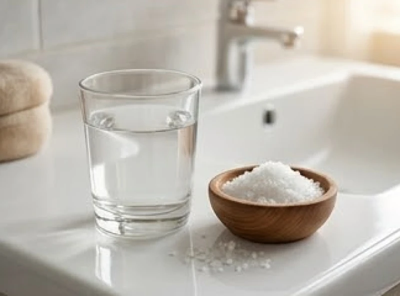 Mơ thấy rụng răng không chảy máu: Điềm báo và mẹo hóa giải 8 Cốc nước muối pha loãng đặt cạnh bồn rửa mặt để thực hiện bước thanh tẩy ngay sau khi thức giấc