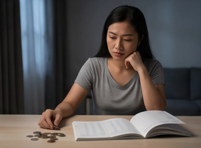 Mơ thấy nhổ răng: Giải mã điềm báo tốt xấu và con số may mắn 6 Người phụ nữ cầm sổ tiết kiệm và đăm chiêu suy nghĩ về các khoản chi tiêu