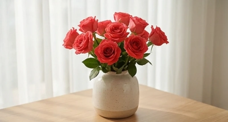 Mơ thấy băng vệ sinh dính máu: Điềm báo, y khoa và con số 3 Những đóa hoa hồng đỏ tươi được cắm gọn gàng trong bình thủy tinh trên bàn làm việc