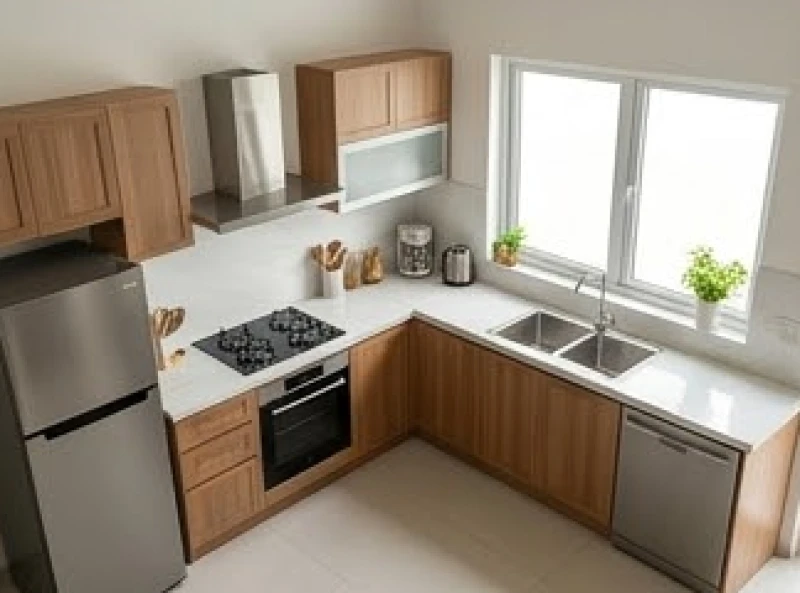 Hướng bếp hợp tuổi Dần: Bảng tra chi tiết Nam Nữ & cách hóa giải 8 Thiết kế tam giác vàng tiện dụng nối liền khu vực bếp nấu, tủ lạnh và chậu rửa