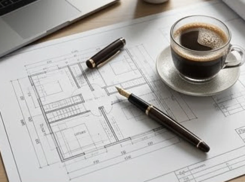 Tháng tốt xấu của tuổi Tuất năm 2026: Lịch đại cát và kiêng kỵ 2 Bản vẽ thiết kế và các công cụ làm việc được sắp xếp gọn gàng minh họa cho sự hanh thông trong công việc.