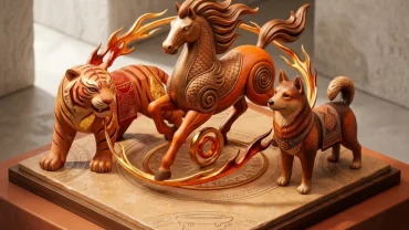 Khái niệm phong thủy về tam hợp tuổi dần tượng trưng cho sự hòa hợp và bổ trợ năng lượng mạnh mẽ