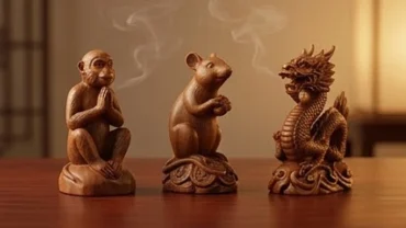 Biểu tượng phong thủy đại diện cho bộ ba tam hợp tuổi thân, tý và thìn