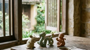 Hình ảnh biểu tượng phong thủy của nhóm tam hợp tuổi tý bao gồm chuột, rồng và khỉ mang lại may mắn tài lộc
