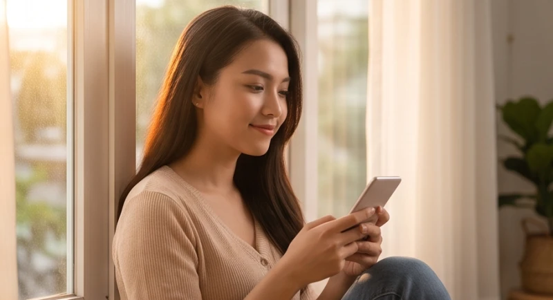 Mơ thấy người mình thích: Giải mã tâm lý và hướng xử trí thực tế 1 Cô gái ngồi thẫn thờ suy nghĩ về người thầm thương trộm nhớ