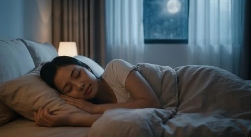 Cô gái chìm trong giấc ngủ sâu với biểu cảm an yên khi chiêm bao thấy người yêu