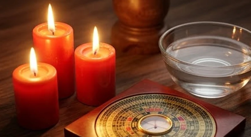 Ba ngọn nến đỏ tượng trưng cho hỏa tai trong hạn tam tai đối với người tuổi Dậu