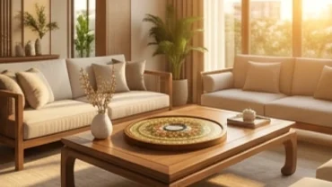 Không gian phòng khách hiện đại đón nắng ấm với la bàn phong thủy định vị hướng tốt cho tân tỵ 2001 hợp hướng nào