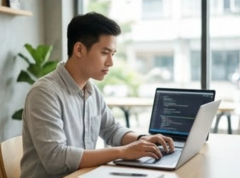 Lập trình viên tự do tuổi Tân Tỵ 2001 tập trung hoàn thiện dự án thiết kế trang web