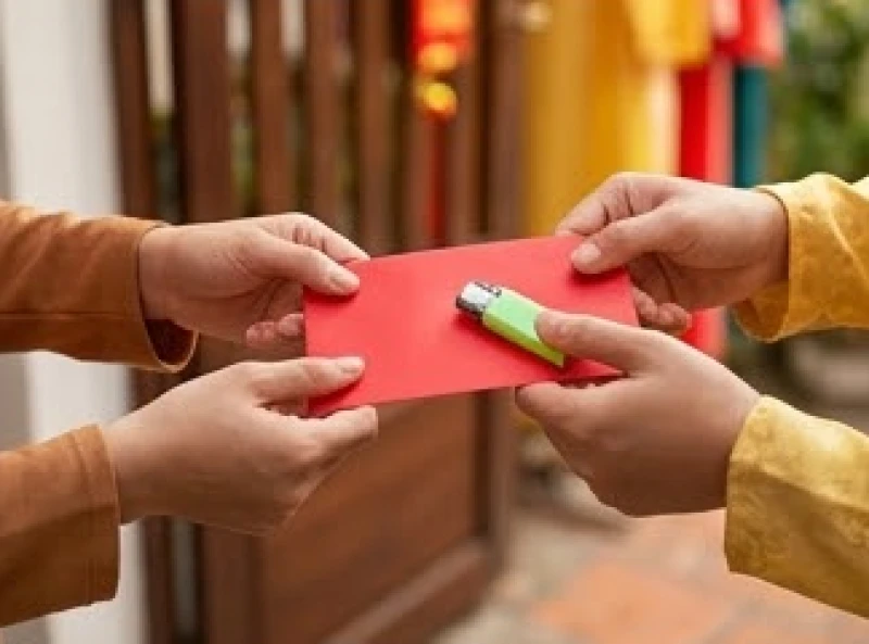Tặng bao lì xì thay vì cho mượn lửa giúp tránh phạm kỵ phong thủy đầu năm cho tuổi Tuất
