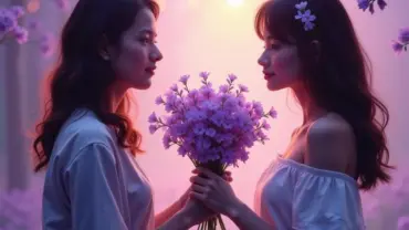 Tặng hoa violet cho người yêu trong mơ