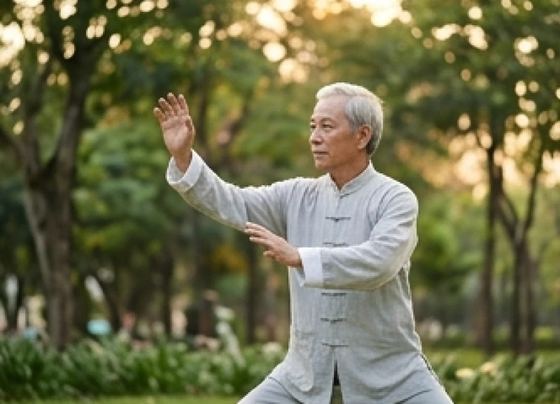 Sức khỏe tuổi Tý năm 2027: Đánh giá từng nạp âm và phòng ngừa 6 Người cao tuổi tập thể dục dưỡng sinh nhẹ nhàng tại công viên để duy trì sự dẻo dai của xương khớp