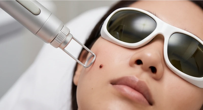 Quá trình tẩy nốt ruồi an toàn bằng công nghệ Laser CO2 Fractional tại phòng khám da liễu