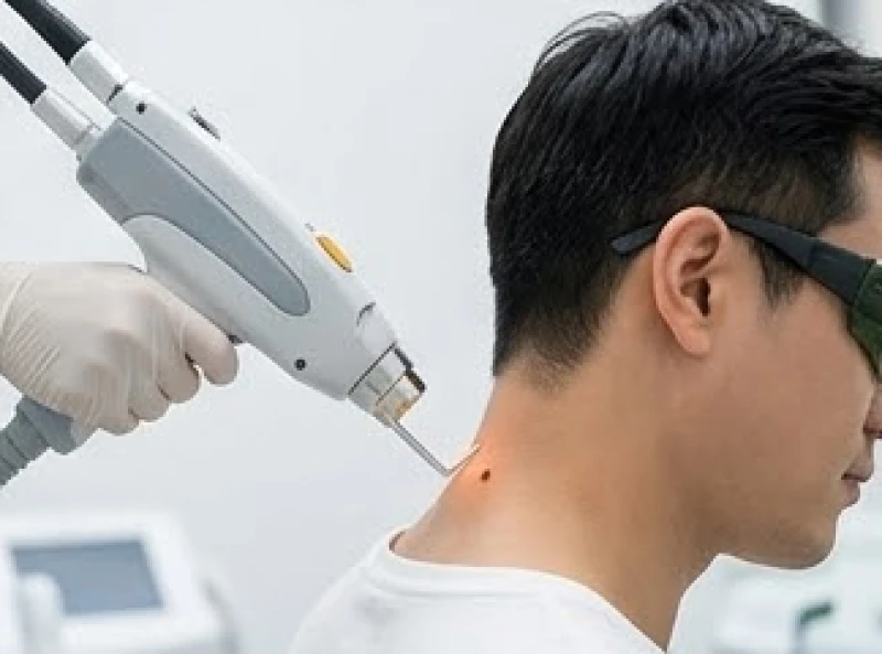 Phương pháp bắn tia laser hiện đại giúp loại bỏ tận gốc chân nốt ruồi trên vai mà không xâm lấn quá sâu