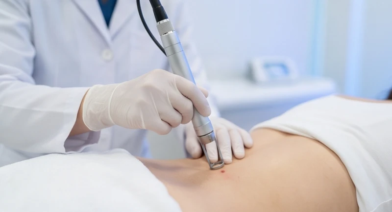 Công nghệ Laser CO2 Fractional loại bỏ an toàn gốc hắc sắc tố của nốt ruồi ở thắt lưng mà không để lại sẹo