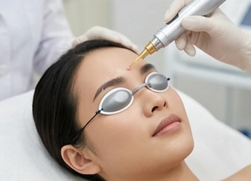 Quá trình tẩy nốt ruồi ở vùng chân mày an toàn bằng công nghệ laser