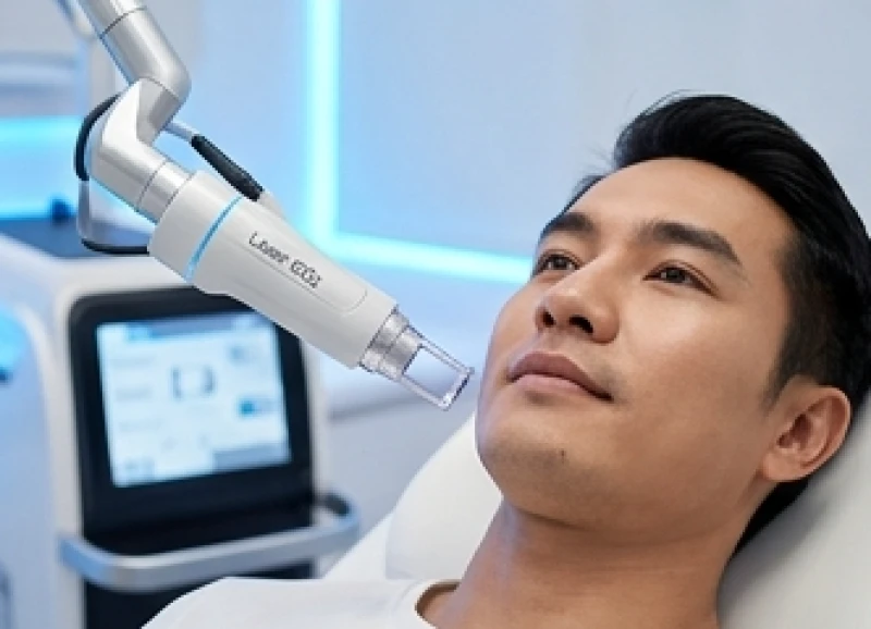 Nốt ruồi ở cằm nam: luận giải tướng số và tư vấn y khoa 8 Quá trình xử lý nốt ruồi ở cằm nam bằng công nghệ Laser CO2 an toàn và hạn chế sẹo lõm
