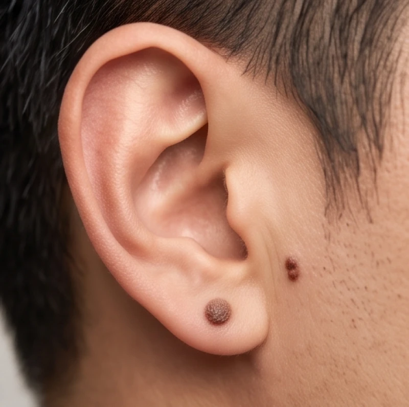 Đánh giá mức độ thẩm mỹ của nốt ruồi trên tai để quyết định loại bỏ hay giữ lại