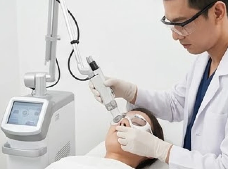 Nốt ruồi lệ ở nam: Ý nghĩa tướng số trái phải và chi phí tẩy 8 Quá trình phát xung tia Laser CO2 phân giải hắc tố melanin tại vùng bọng mắt một cách nhanh chóng