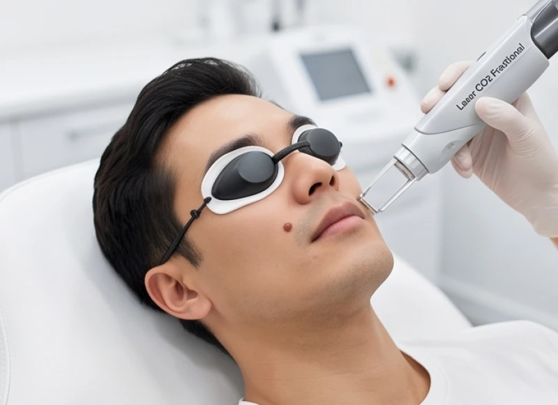 Quá trình tẩy nốt ruồi bằng công nghệ Laser CO2 Fractional diễn ra an toàn và nhanh chóng