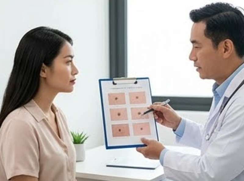 Nốt ruồi dưới nách mang ý nghĩa gì? Giải mã tướng số và y học 10 Khách hàng đang được chuyên gia y tế tư vấn phác đồ loại bỏ nốt ruồi an toàn tại phòng khám