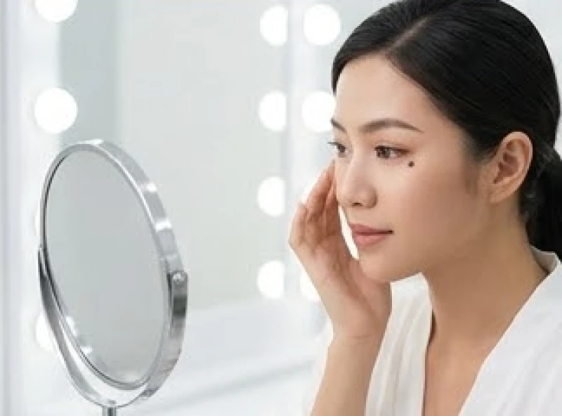 Quá trình cân nhắc tẩy nốt ruồi ở mắt phải để cải thiện diện mạo khuôn mặt