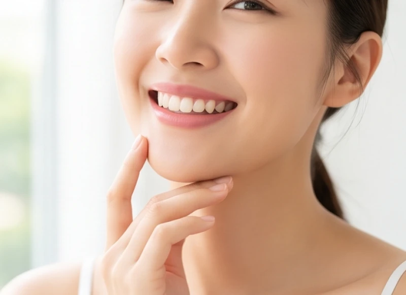 Nốt ruồi ở cằm nam và nữ: Ý nghĩa tướng số và lưu ý y khoa 7 Làn da cằm láng mịn, rạng rỡ của người phụ nữ sau khi loại bỏ nốt ruồi kém duyên