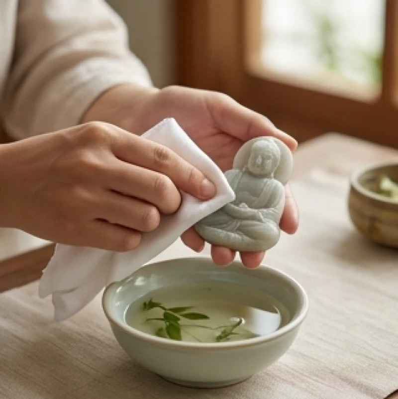 Phật bản mệnh tuổi Mùi: Chọn đá theo ngũ hành & quy tắc thỉnh 6 Dùng khăn mềm sạch lau nhẹ nhàng bề mặt chạm khắc của tượng Phật để tẩy uế và làm sạch