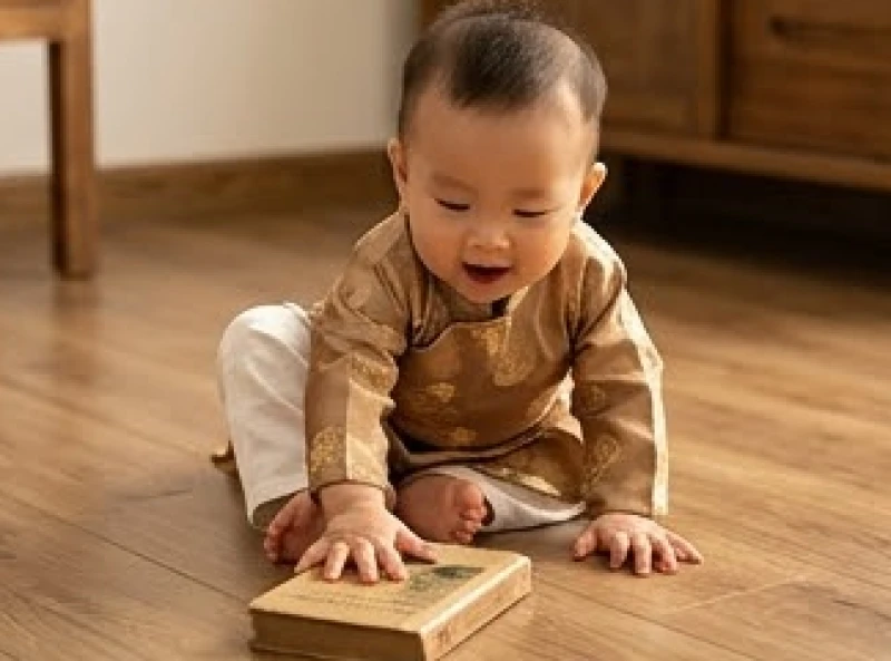 Đặt tên con sinh năm Ất Mùi 2015: Tên hay hợp mệnh và tuổi bố mẹ 6 Bé trai kháu khỉnh mặc áo dài truyền thống đang vươn tay lấy cuốn sách nhỏ