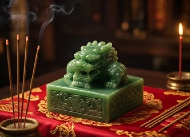Tuổi Thìn tam tai năm nào: Bảng mốc thời gian và cách giải hạn 6 Ấn triện bằng ngọc bích chạm khắc tinh xảo đại diện cho uy quyền của sao Thái Tuế