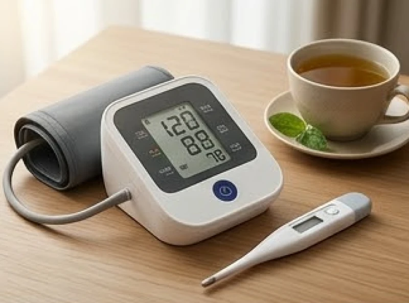Quá trình kiểm tra sức khỏe và đo huyết áp để bảo vệ thể chất và quỹ dự phòng tài chính