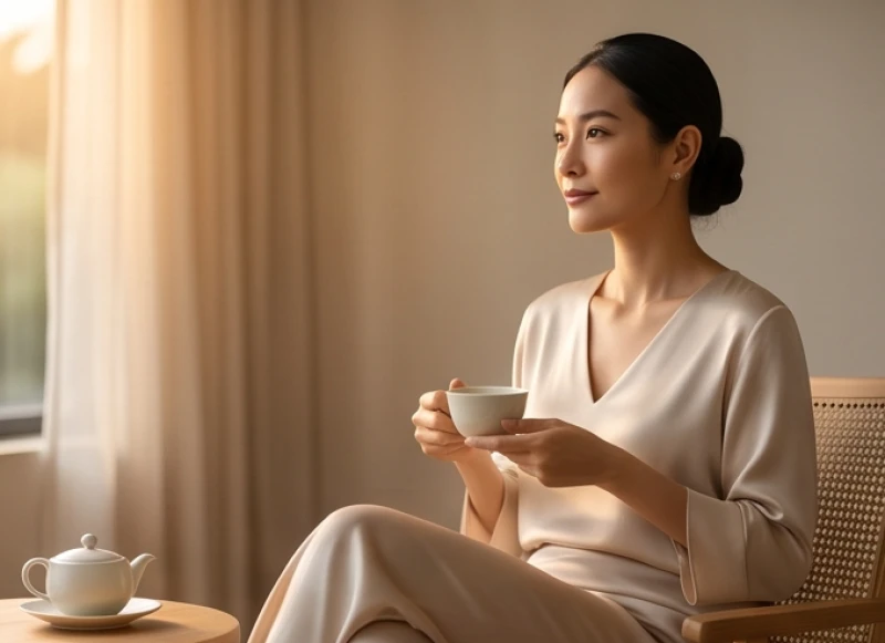 Xem tướng qua thần thái: Nhận biết khí chất và cách rèn luyện 3 Người phụ nữ với phong thái ung dung đang thưởng trà bộc lộ nét sang trọng và điềm tĩnh tự nhiên